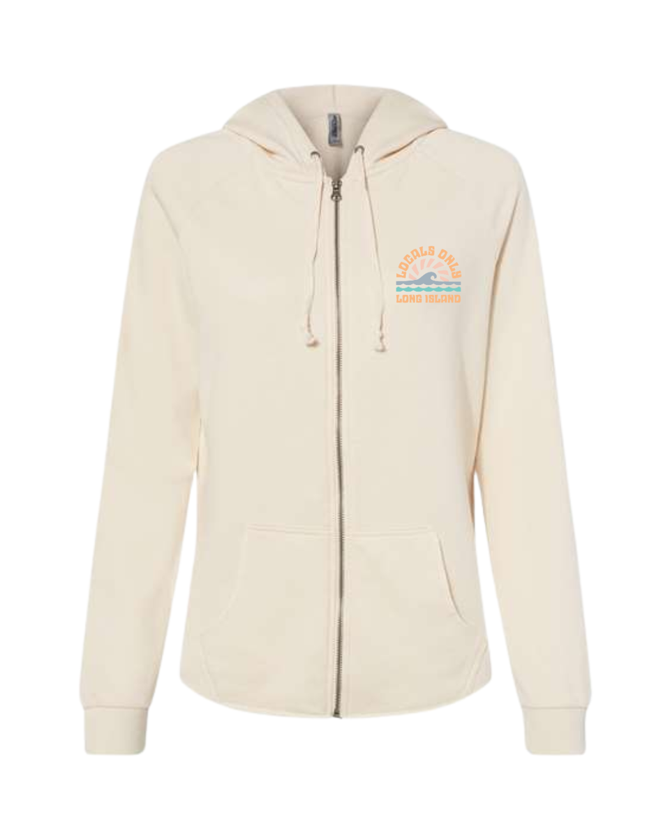 The Summer Wave ZIP UP Hoodie – Locals Only LI